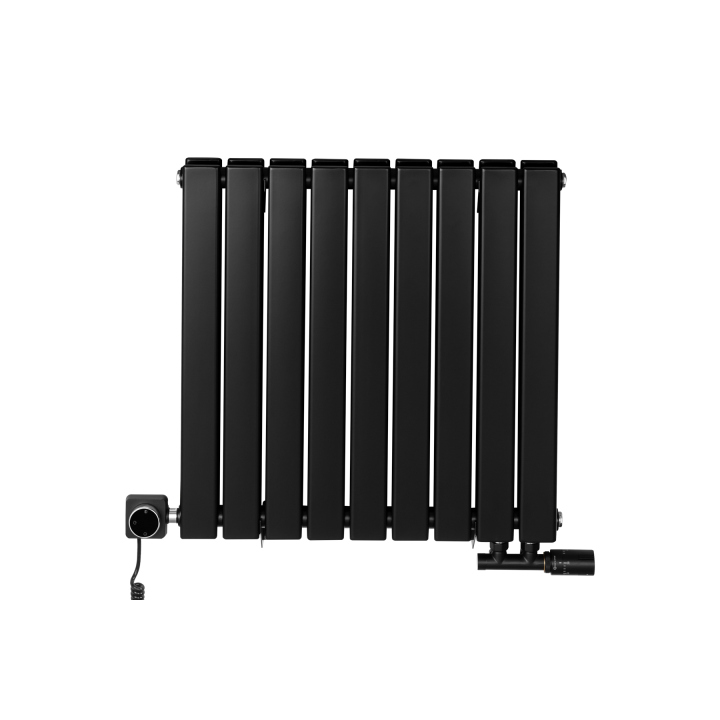 Grzejnik dekoracyjny poziomy Wanted WD2E 600x612 czarny