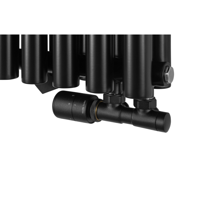 Grzejnik dekoracyjny Gilda GD2E 600x590 czarny