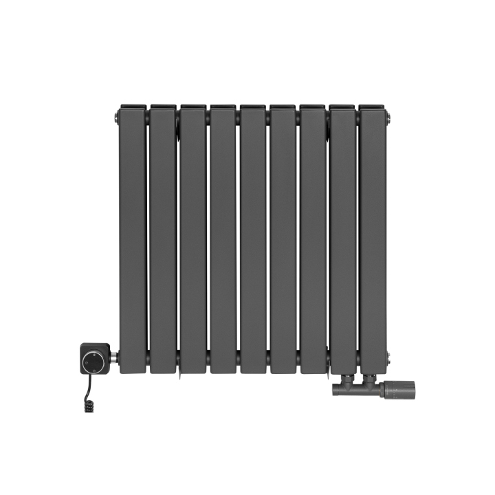 Grzejnik dekoracyjny poziomy Wanted WD2E 600x612 grafit