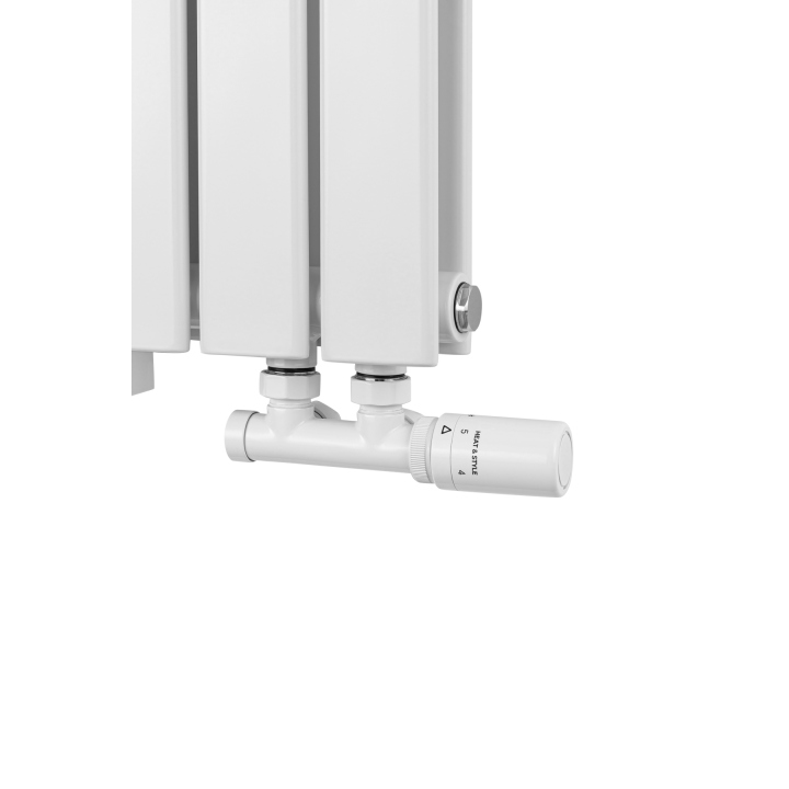 Grzejnik dekoracyjny poziomy Wanted WD2E 600x612 biały