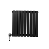 Grzejnik dekoracyjny poziomy Wanted WD2E 600x612 czarny