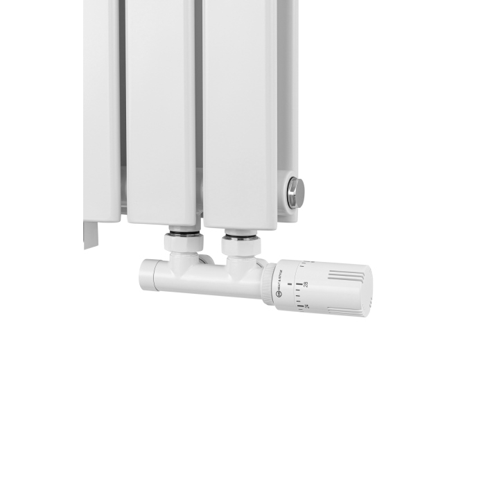 Grzejnik dekoracyjny poziomy Wanted WD2E 600x816 biały