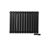 Grzejnik dekoracyjny poziomy Wanted WD2E 600x816 czarny