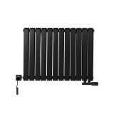 Grzejnik dekoracyjny poziomy Wanted WD2E 600x816 czarny