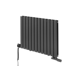 Grzejnik dekoracyjny poziomy Wanted WD2E 600x816 grafit