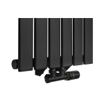 Grzejnik dekoracyjny Wanted WD1 1600x408 czarny