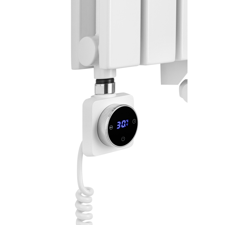 Grzejnik dekoracyjny elektryczny Judy JD2E 1600x472 biały, grzałka z prawej strony