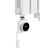 Grzejnik dekoracyjny elektryczny Judy JD2E 1600x472 biały, grzałka z lewej strony