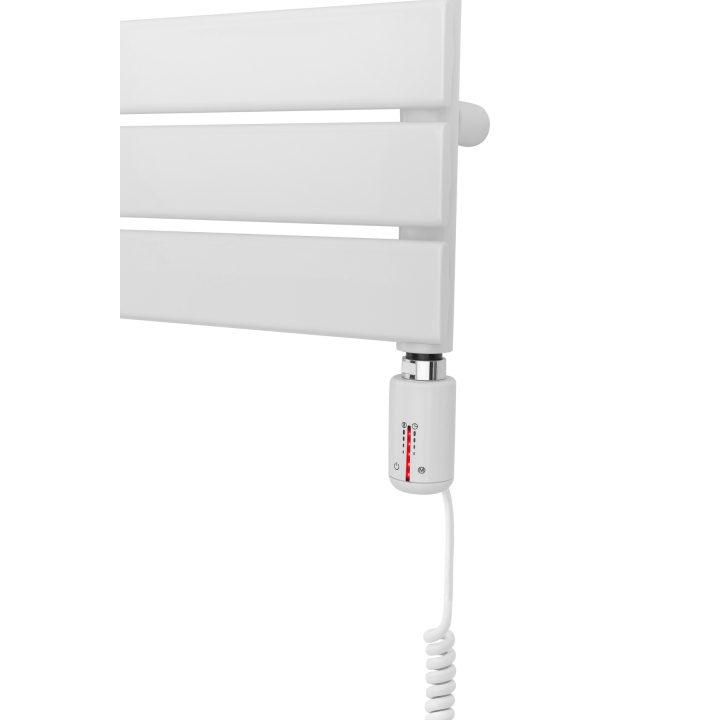 Grzejnik łazienkowy elektryczny UCS 1544x500 biały, grzałka z prawej strony